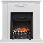 Каминокомплект Royal Flame Lumsden (белый дуб)+Fobos FX Black
