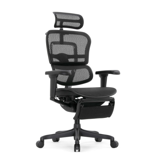 Ортопедическое кресло Falto Ergohuman 2 Ultra Footrest Черное