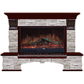 Каминокомплект Glenrich Бостон Мисхор 86 (красное дерево)+Premier S86