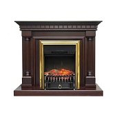 Каминокомплект Royal Flame Dallas (темный дуб)+Fobos FX Brass