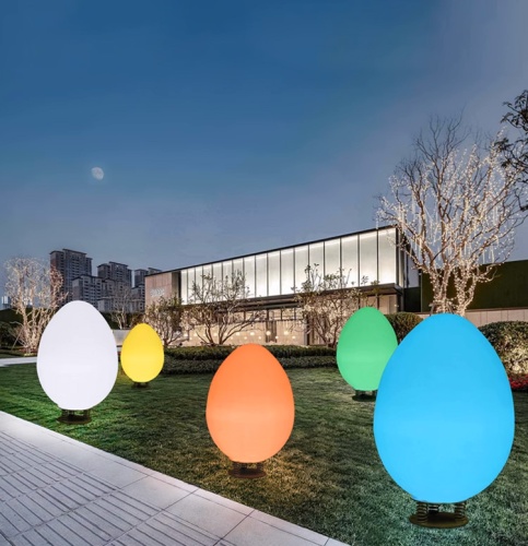 Светильник Яйцо 87х140 питание от 22В0, RGB