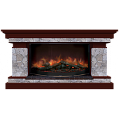 Каминокомплект Glenrich Брайтон Марсель 86 (красное дерево)+Rondo S86