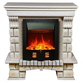 Каминокомплект Меркурий Bizet-S (состаренная слоновая кость)+Terra