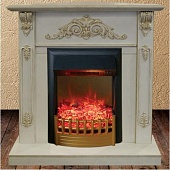 Каминокомплект Real Flame Anita corner (белый дуб с патиной)+Rimini