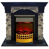 Каминокомплект Real Flame Dublin Rock (темный дуб)+Rimini