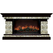 Каминокомплект Glenrich Брайтон Карелия 86 (венге)+Rondo S86