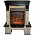 Каминокомплект Меркурий Stone-M сланец (венге)+Majestic Brass