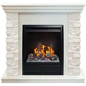 Каминокомплект Real Flame Elford (белый дуб)+3D Olympic (Элфорд)