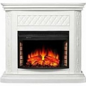 Каминокомплект Alex Bauman Bergamo (дуб белый с золотом)+Vista 25 FX IR