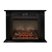 Каминокомплект Real Flame Milton (темный орех)+Leeds 33 SDW