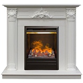 Каминокомплект Real Flame Stefania WT (белый дуб)+3D Olympic (Стефания)
