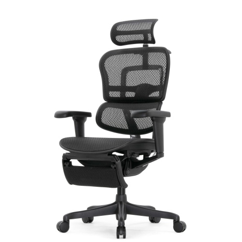 Ортопедическое кресло Falto Ergohuman 2 Ultra Footrest Черное