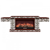 Каминокомплект Glenrich Тауэр Карелия S86 (красное дерево)+Premier S86