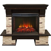 Каминокомплект Real Flame Rockfield (темный орех)+Evrika 25,5