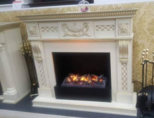 Каминокомплект Real Flame Corsica (белый дуб)+3D Cassette 630 в Калуге