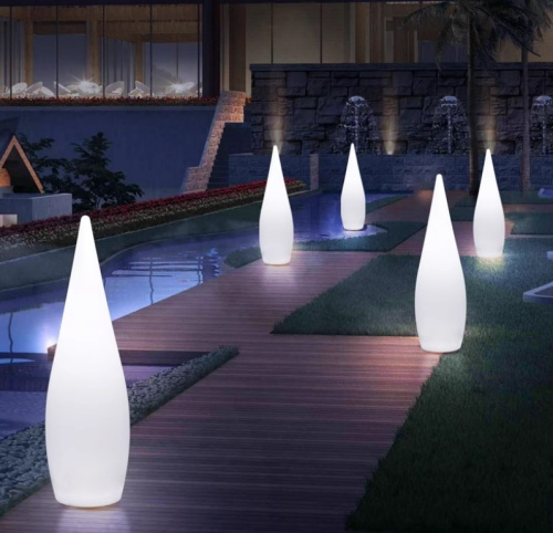 Светильник Капля 24х80 питание от АКБ, RGB