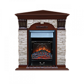 Каминокомплект Glenrich Арочный Мисхор угловой (красное дерево)+Majestic Black