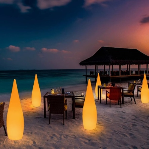 Светильник Капля 45х150 питание от220, RGB