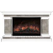 Каминокомплект Glenrich Лорд Марсель 10 (белый)+Premier S10