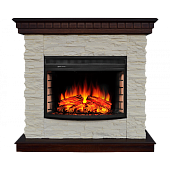 Каминокомплект Alex Bauman Richmond Premium (грецкий орех)+Vista 25 FX