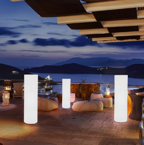 Светильник Цилиндр 25х100 питание от 220В, RGB