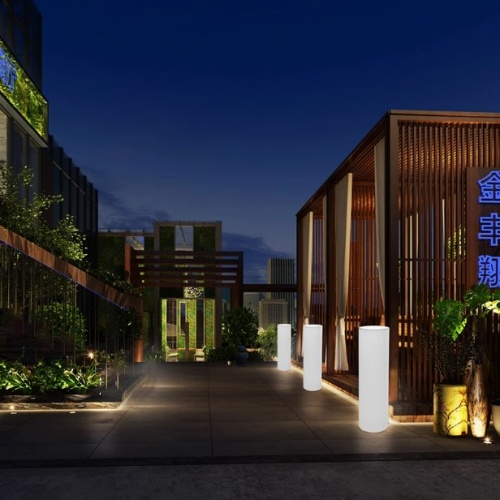 Светильник Цилиндр 25х100 питание от 220В, RGB