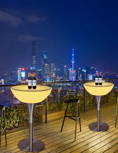 Комплект светящейся мебели Стол+2 стула V3