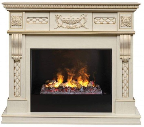 Каминокомплект Real Flame Corsica (белый дуб)+3D Cassette 630 в Калуге