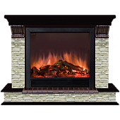 Каминокомплект Glenrich Панорама Грот однотонный Sharm 33 (венге)+Sharm 33 BL