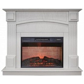 Каминокомплект Real Flame Carolina (белый дуб)+Irvine 24 (Каролина)