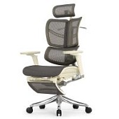 Ортопедическое кресло Falto Fly 2 Серое с подножкой