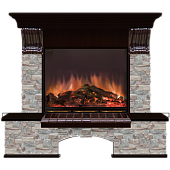 Каминокомплект Glenrich Бостон Грот цветной (венге)+Arte 23
