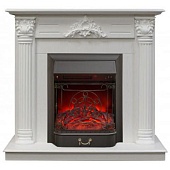 Каминокомплект Real Flame Stefania (белый дуб)+Majestic Lux BL S (Стефания)